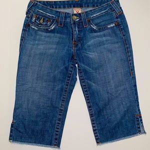 True Religion Denim Blue Bermudas Size: 29